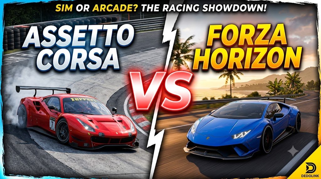 Featured Cover: The Ultimate List of Racing Games: Assetto Corsa vs Forza Horizon